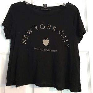 3/$15 New York City Crop Top